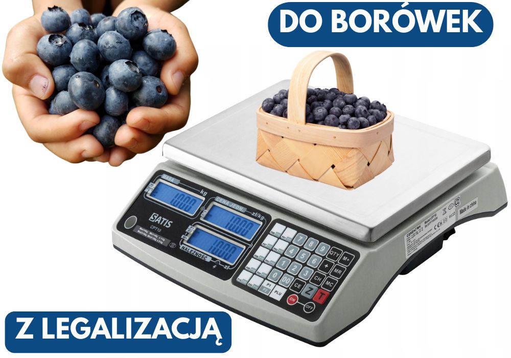 Waga do truskawek z legalizacją do 2027 roku do owoców do borówek targ