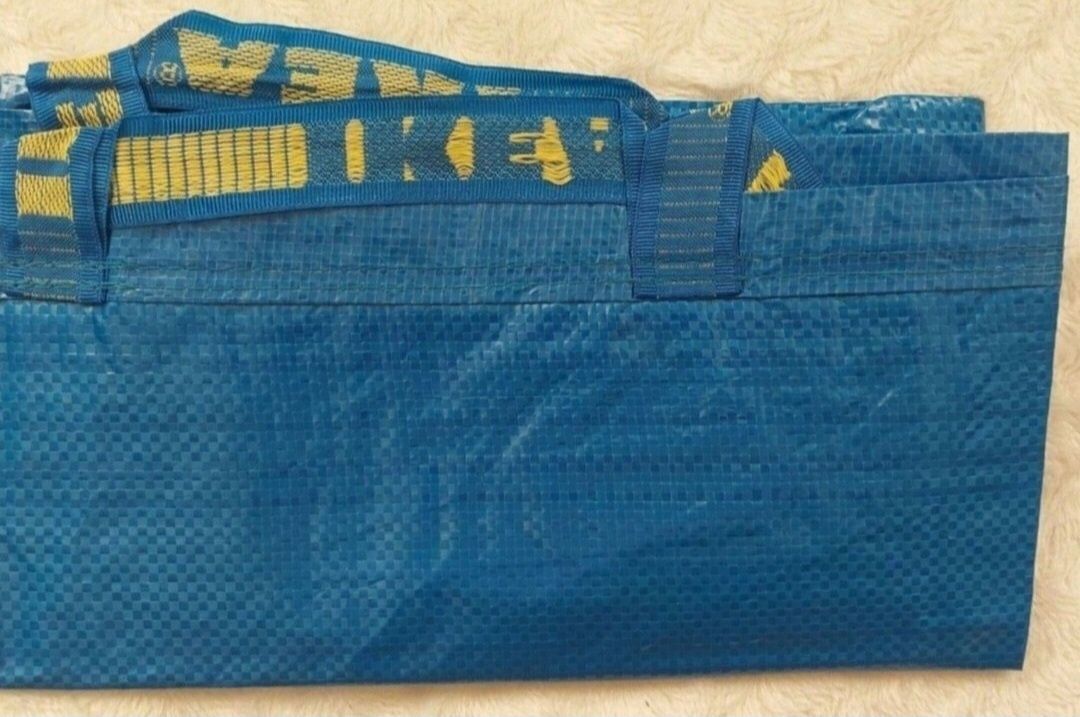 1zł Wysyłka Duża Torba IKEA 71L niebieska Pakowna i Mega wytrzymała NO