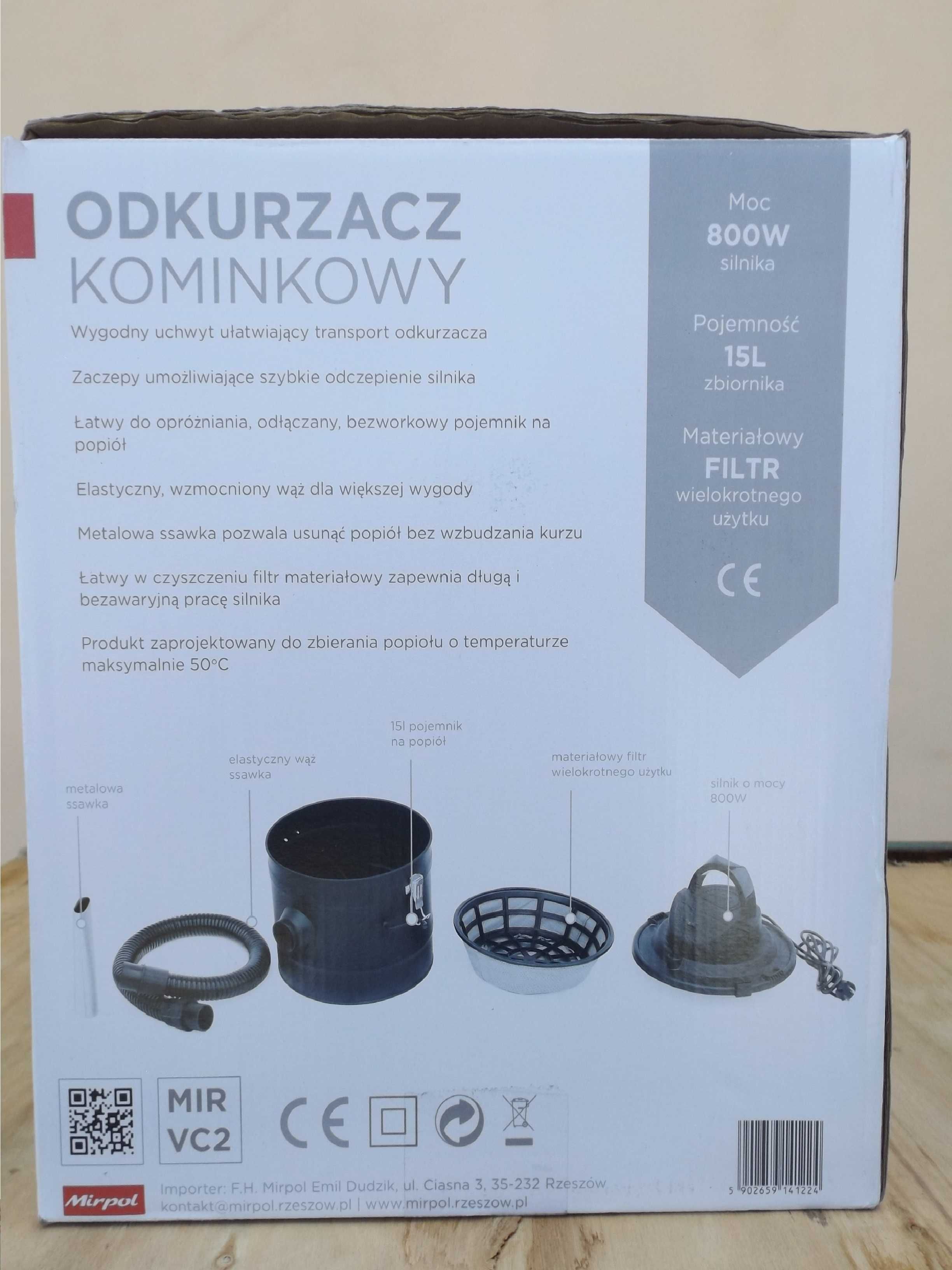 Odkurzacz kominkowy