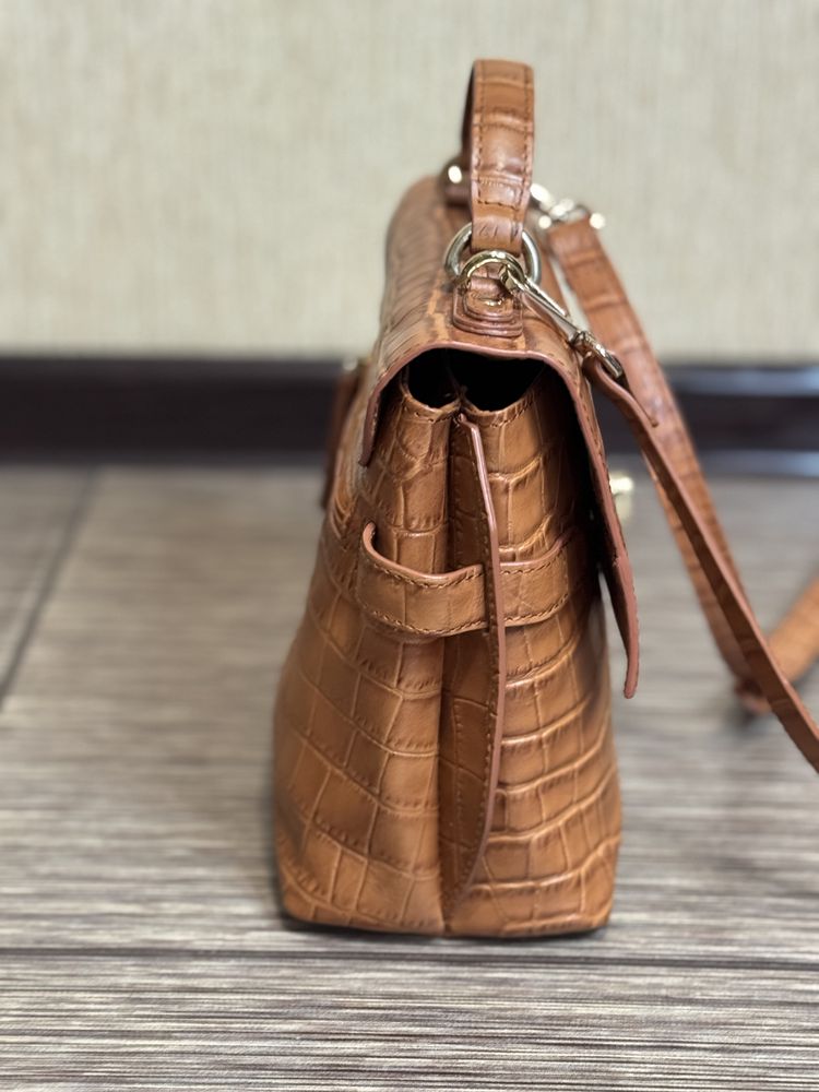 Шкіряна сумка з крокодиловим тисненням tuscan trails від pia jewelry