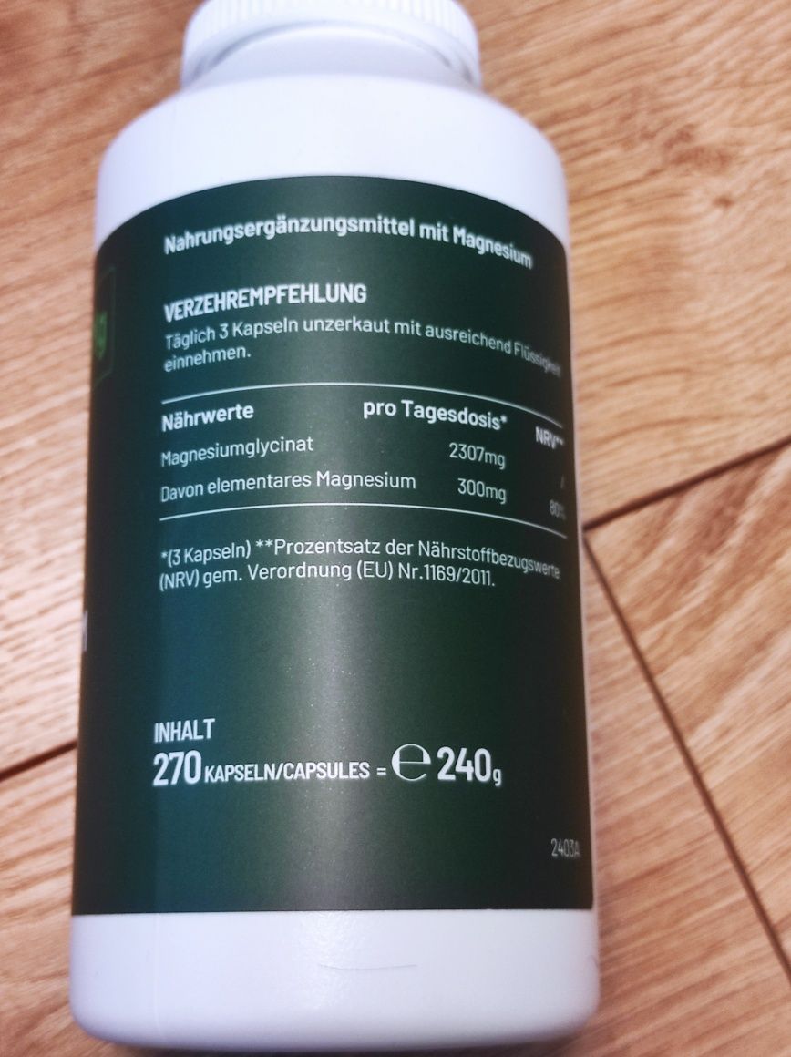 Magnez Glicynat firmy NaturElan.