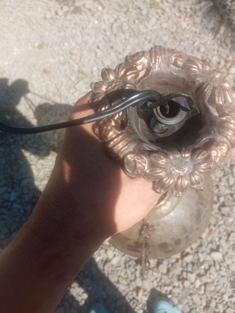 Lampa żyrandol PRL