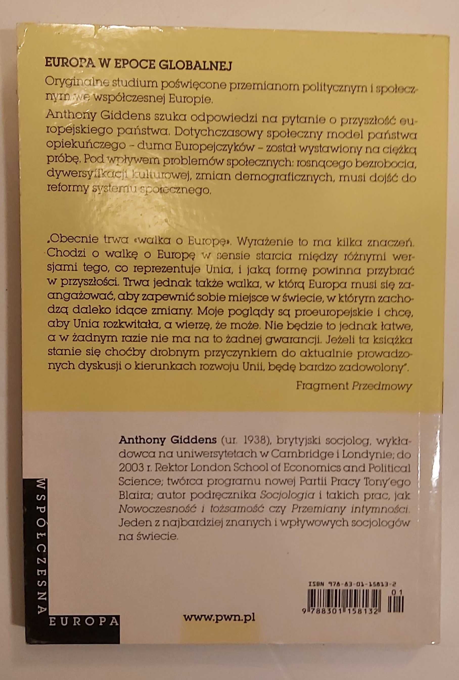 Europa w epoce globalnej Anthony Giddens PWN