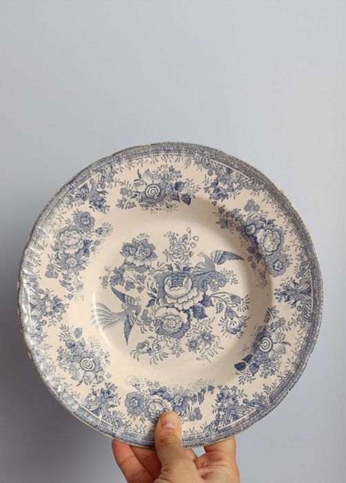 2 Pratos Antigos Azuis