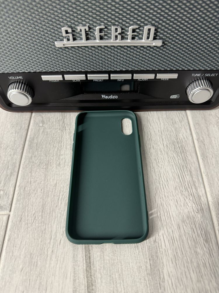 Etui do iPhone XS 5.8 cala Ciemno Zielony