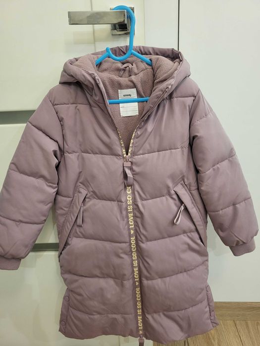 Kurtka zimowa dziewczęca w rozm 128 jak nowa