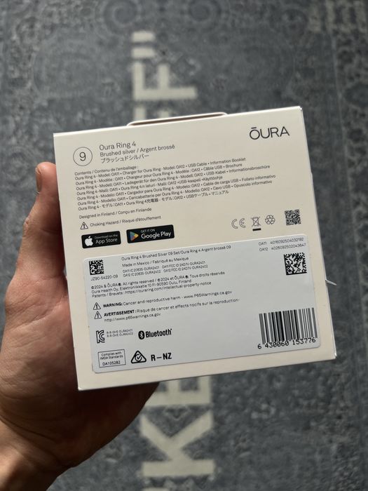 Розумне кільце Oura Ring 4 Brushed Silver