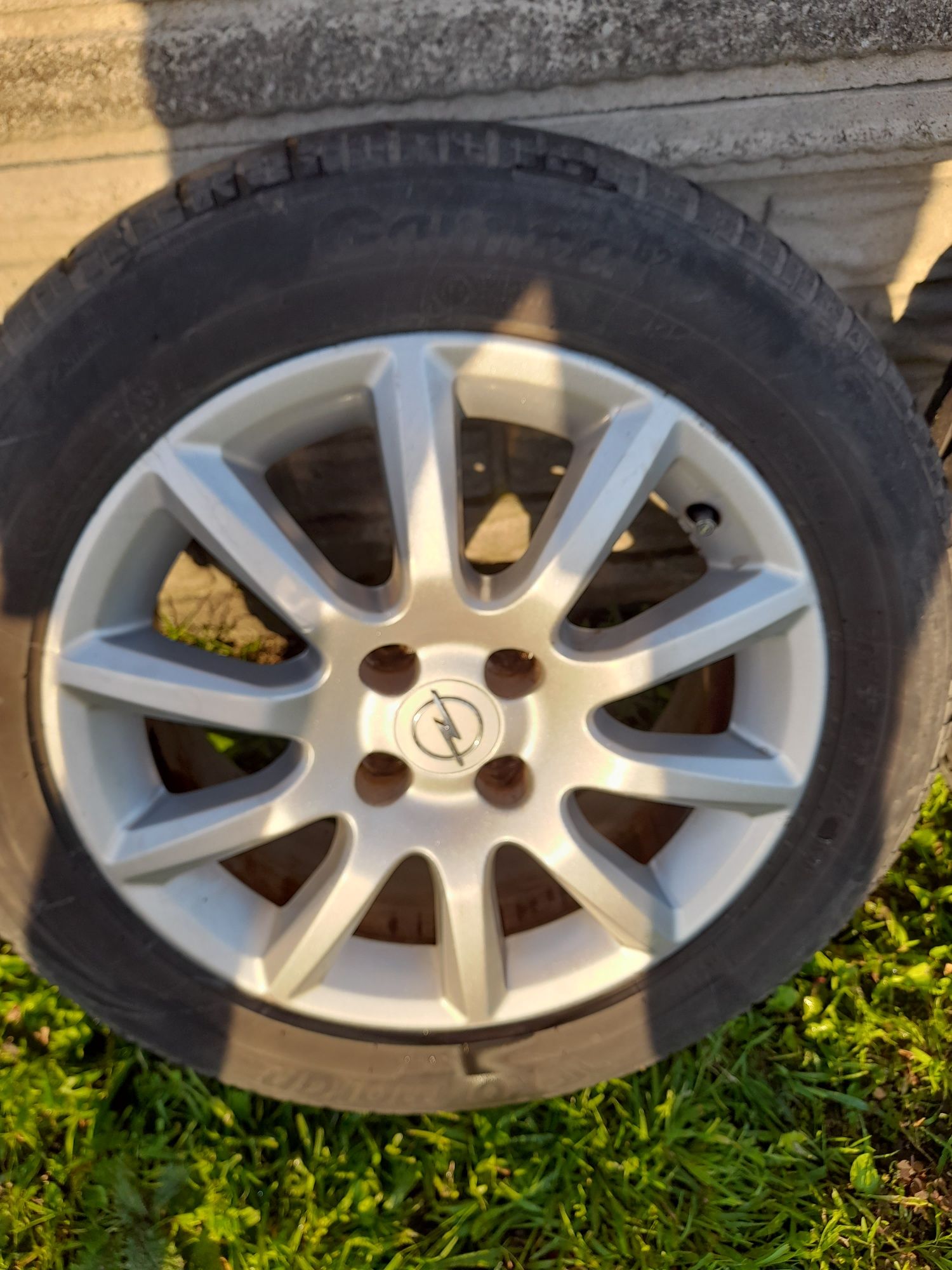 Sprzedam alufelgi z oponami letnimi do astry h  4x100 r16