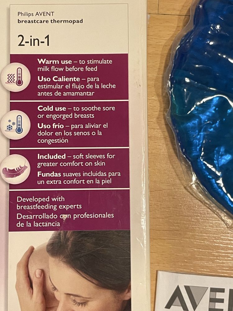 Discos de gel térmicos da philips avent  (breastcare thermocare)