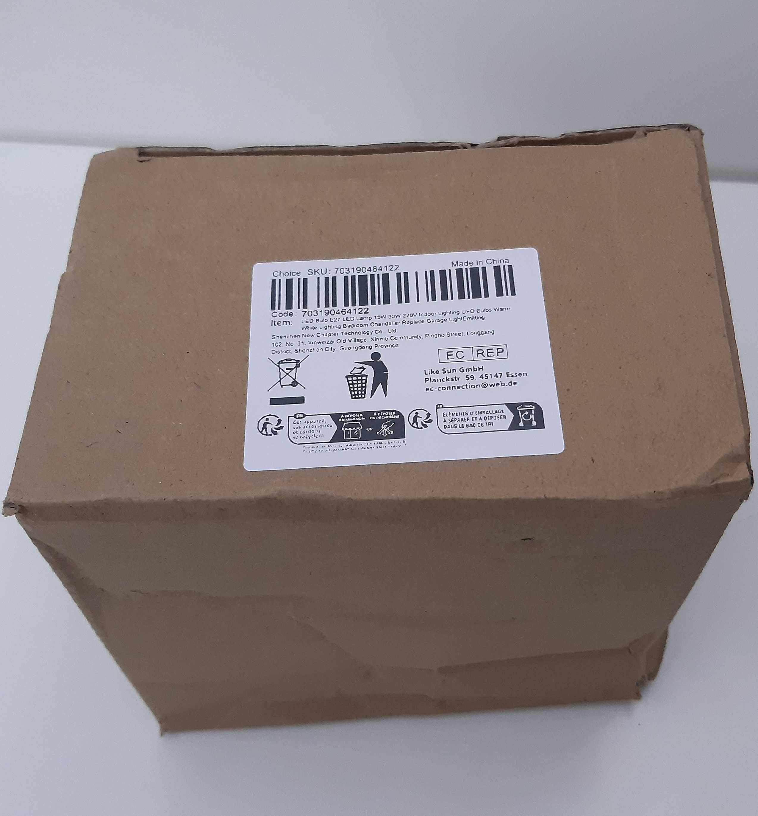 Lâmpada Circular tipo Ovni LED 30W Branco Frio E27 Nova