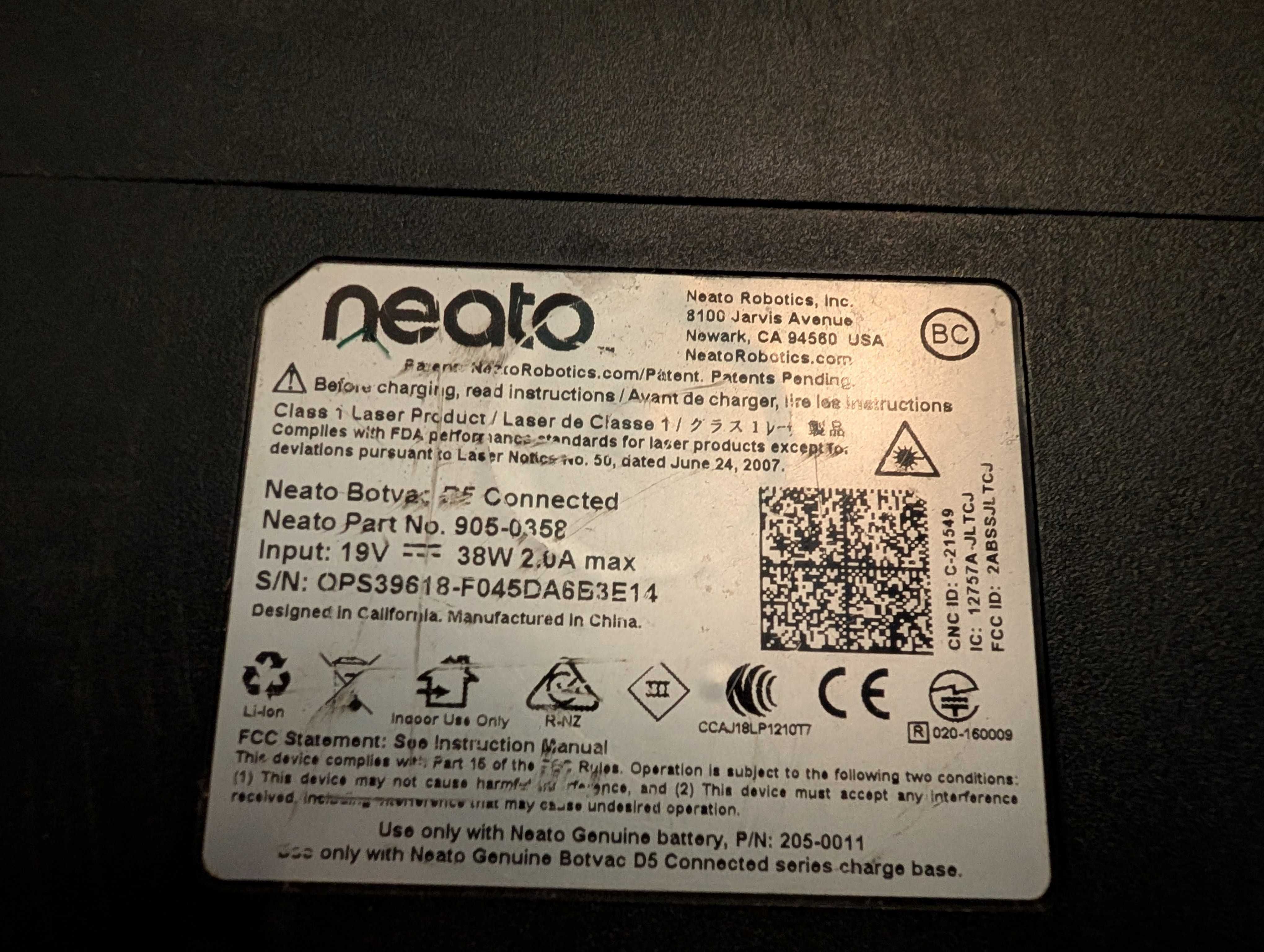 Neato d5 botvac odkurzacz