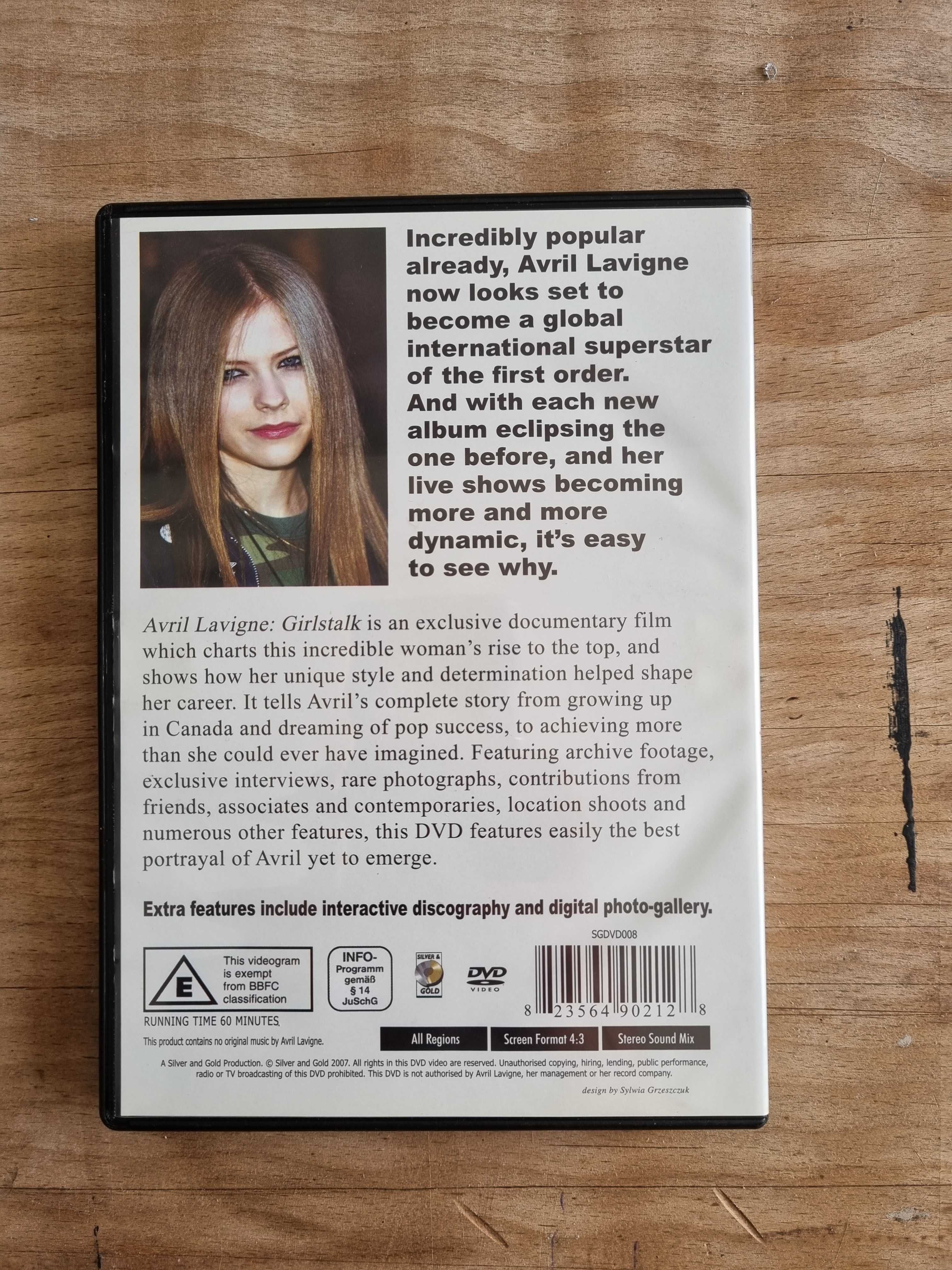 Dvd cantora Avril Lavigne