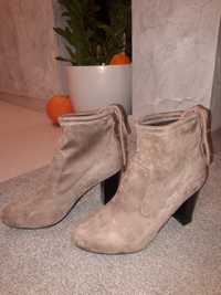 Botki buty damskie zamszowe 38