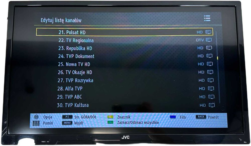 Telewizor JVC LT24VH2105 24' 61 CM (24") HD czarny pilot zasilacz