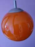 lampa wisząca pomarańczowa kula