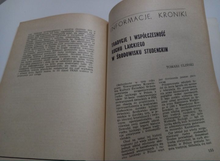 miesięcznik Człowiek i Światopogląd listopad 11/148/1977