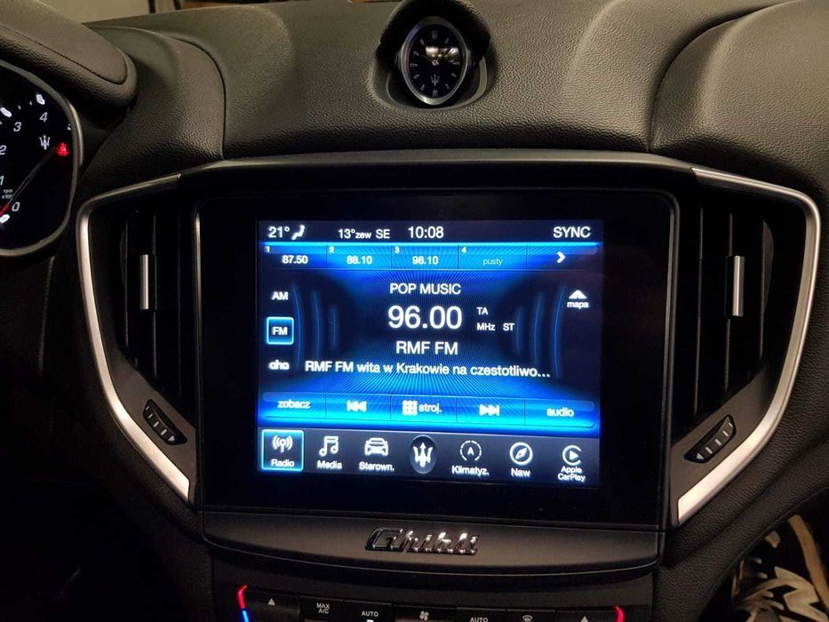 Maserati polski język Ghibli Levante Quattroporte konwersja usa eu