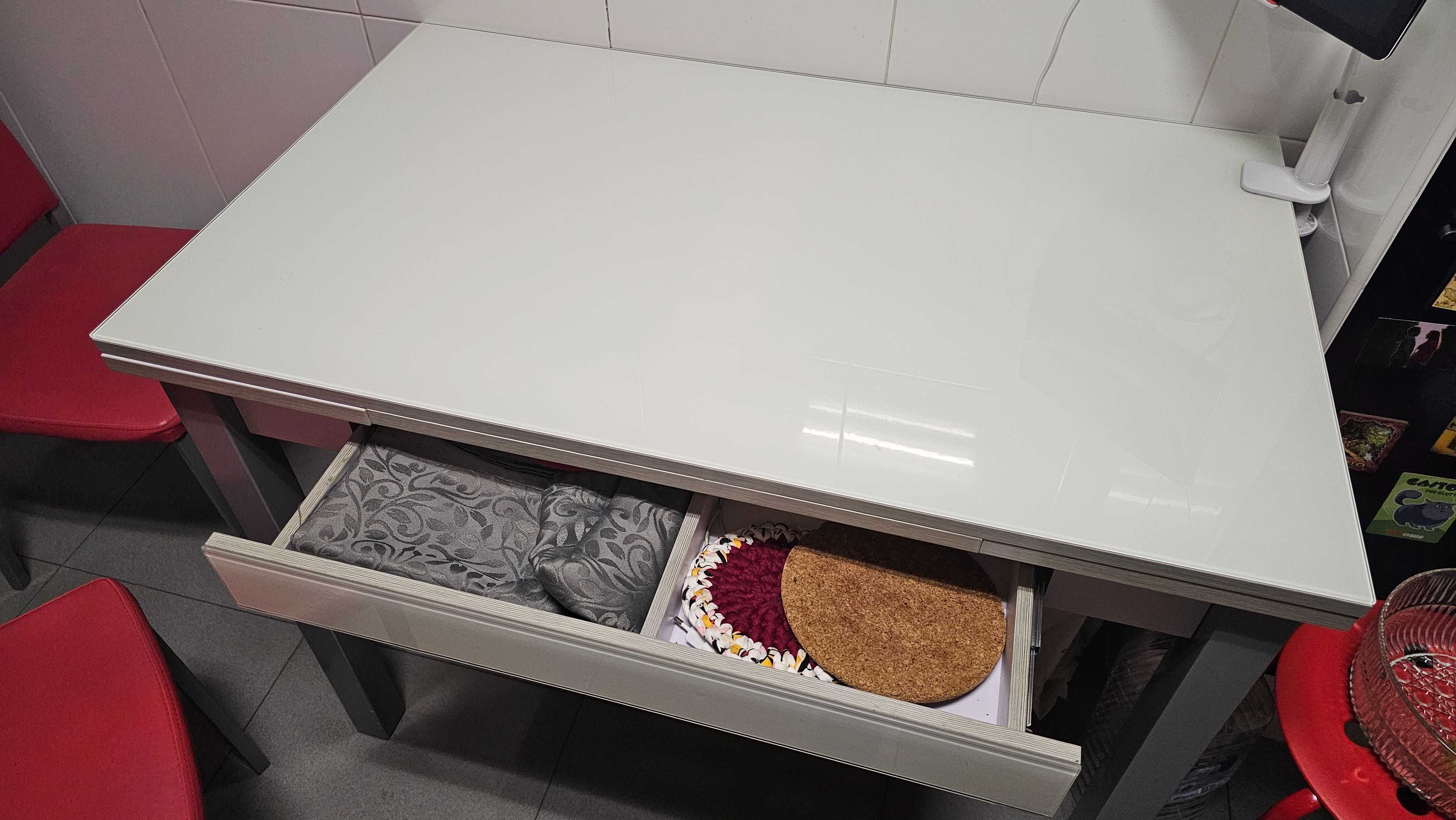 Mesa Extensivel Vidro&MDF