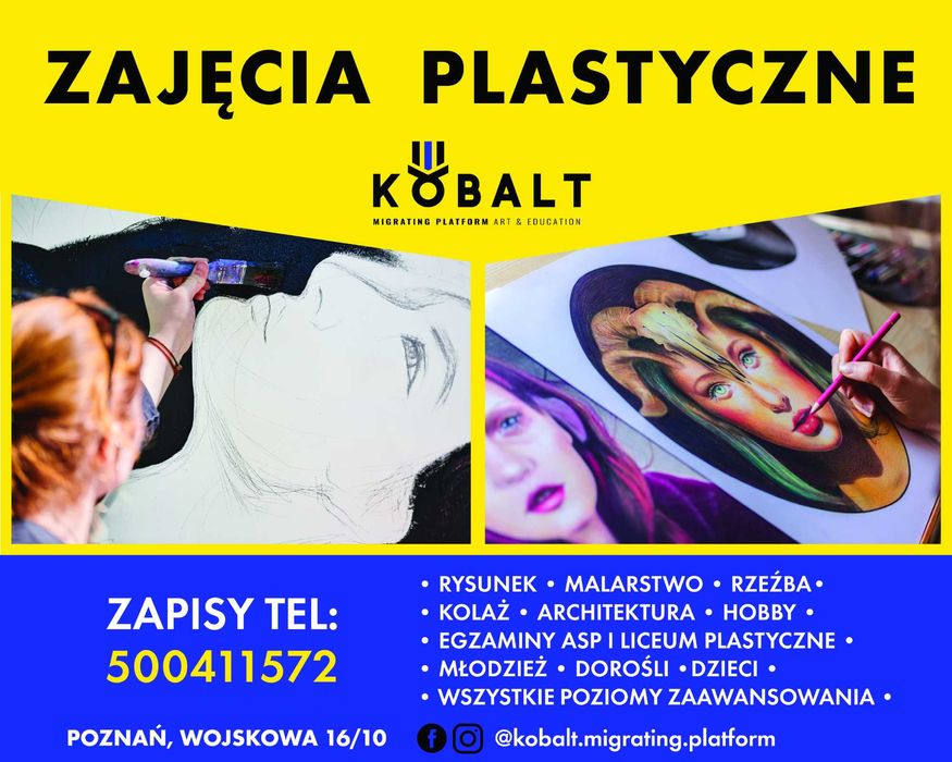 Zajęcia plastyczne (dzieci, młodzież, dorośli), ASP, hobby