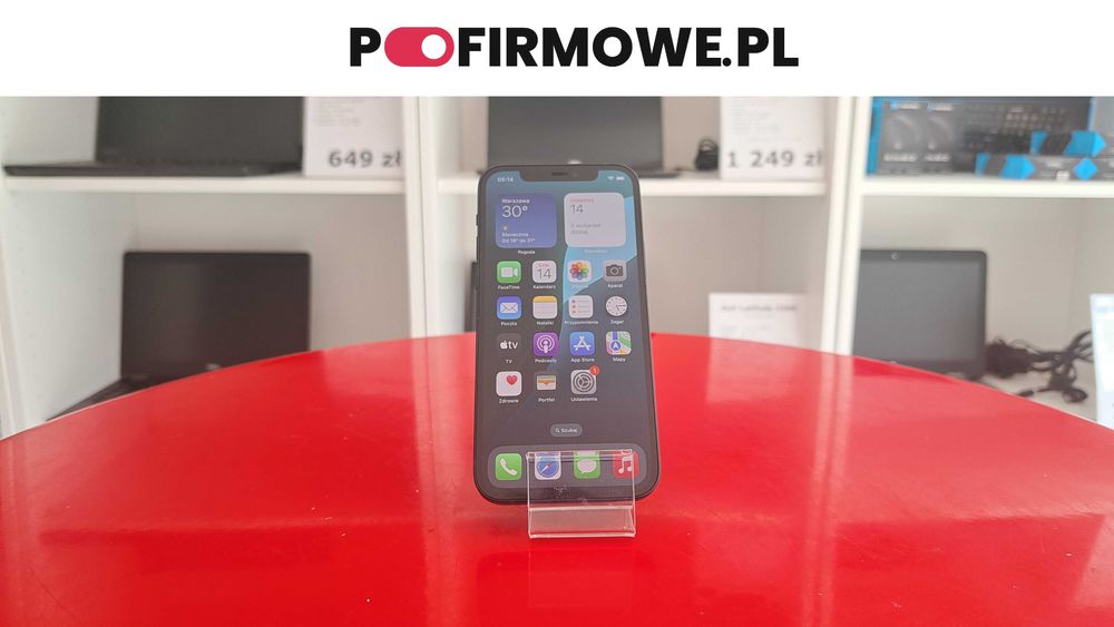 Telefon Apple iPhone 12 64GB Czarny A-Klasa Faktura 23% Gwarancja