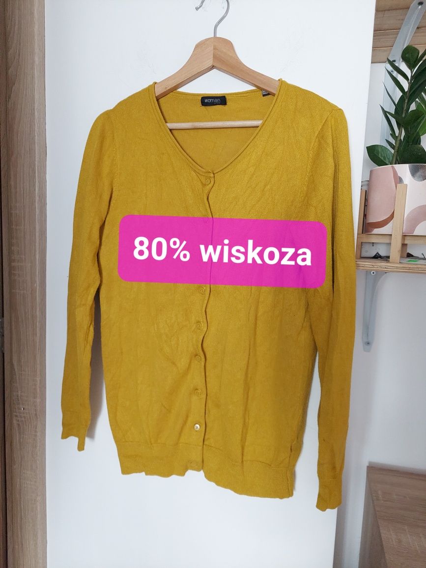 Musztardowy kardigan Woman Tchibo 40