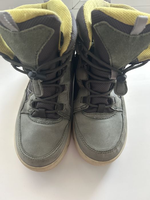Зимові ботинки чоботи  Ecco,зимние ботинки сапоги  экко 35 р 22 см