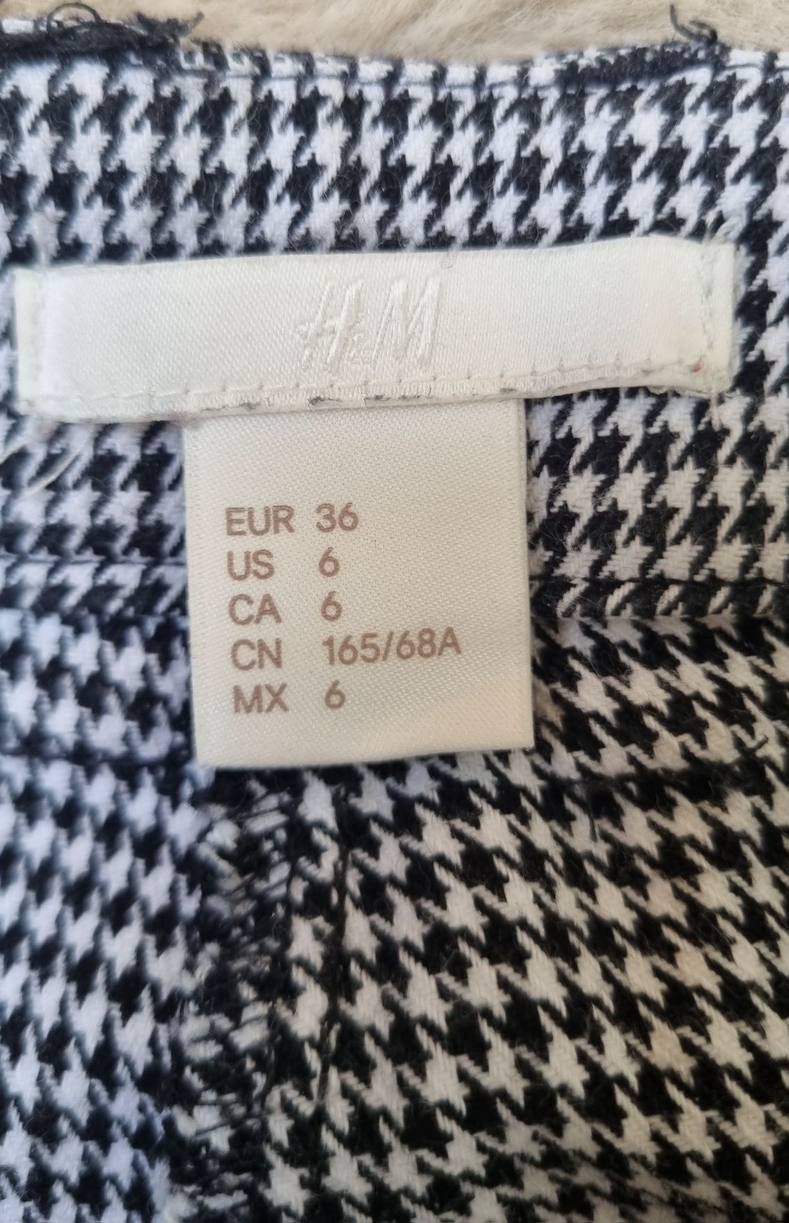 Spodnie H&M rozm. 36 pepitka