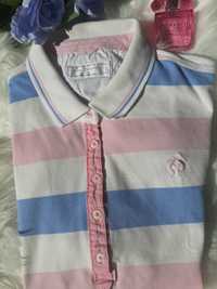 Koszulka tshirt damski w paski bawełna cotton na lato vintage lata 70