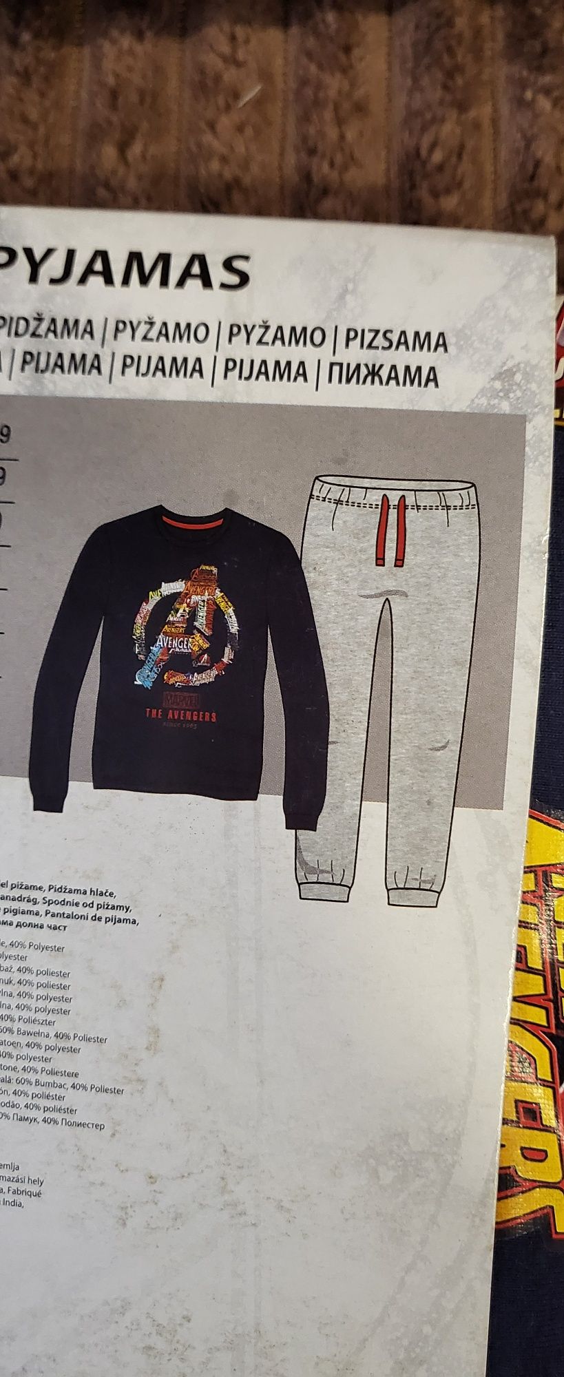 Męska piżama Avengers