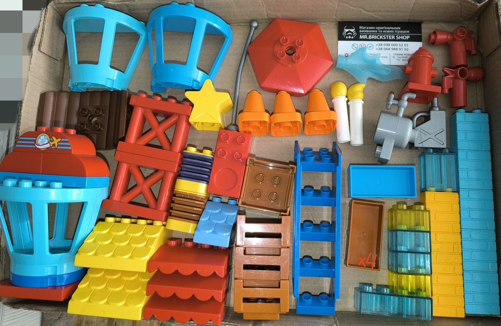 Детали Lego Duplo конструктор Лего Дупло блоки окна двери рельсы еда