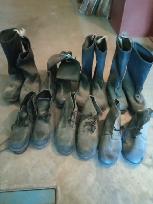 Рабочие ботинки, сапоги керзовые рабочие новые времен СССР