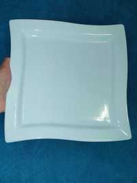 Тарелка квадратная блюдо Helfer Quadrato white. 25см.