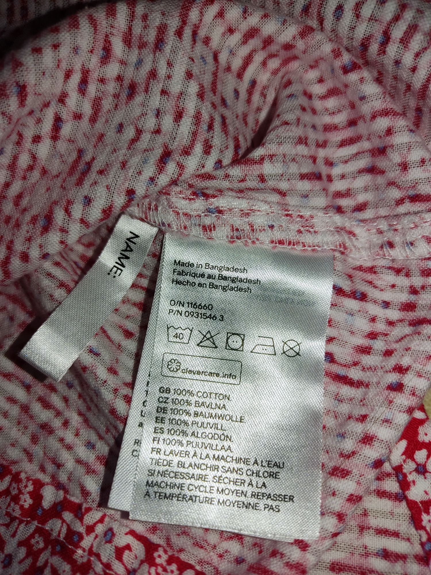 H&m modna sukienka 100% bawełny r.92