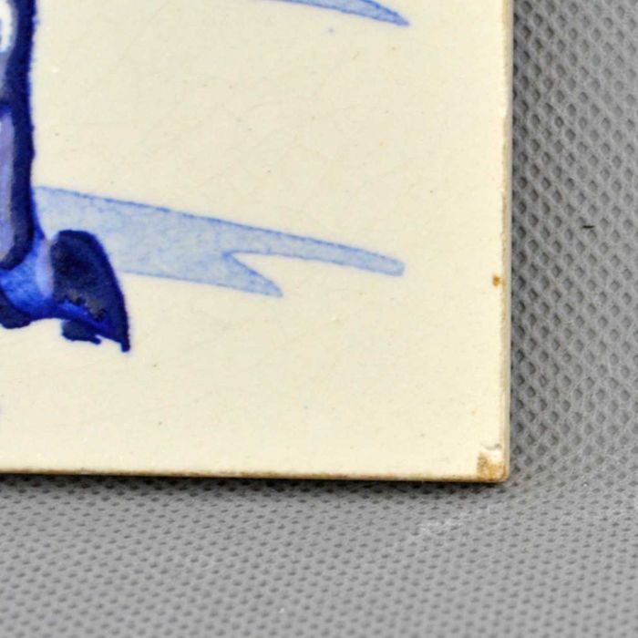 Conjunto de 4 azulejos com desenhos pintados à Mão, da fábrica Aleluia