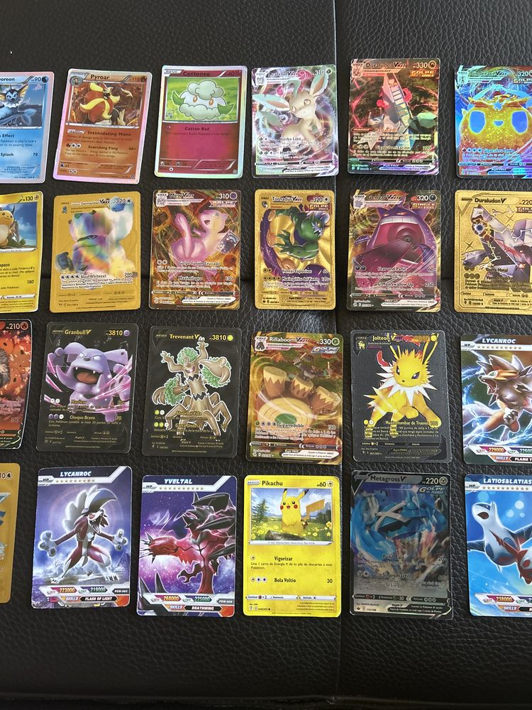 Pack 40 cartas de pokémon raras e novas