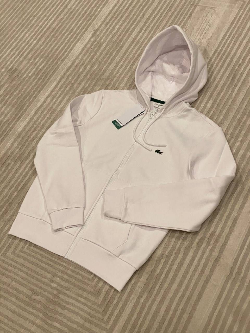 Lacoste classic hoodie White