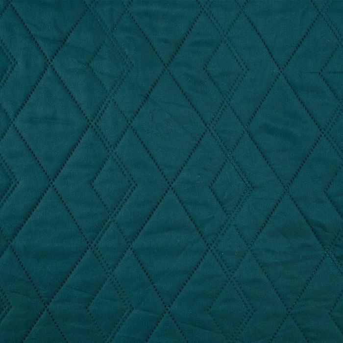 Narzuta na Łóżko 170x210 Boni2 Dekoracyjna Pikowana Jednolita Turkus