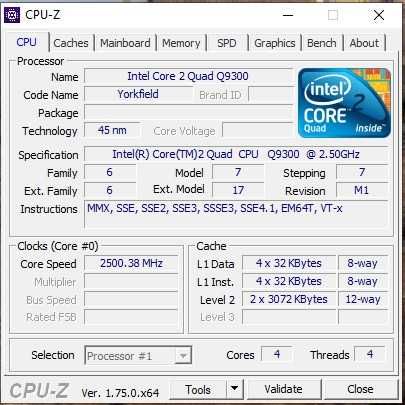 Lga 775, процесор Intel Core2 Quad Q9300, 4 GB DDR2, системний блок