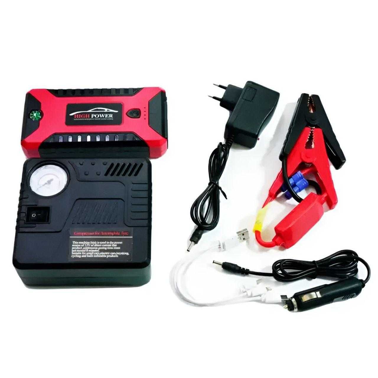Пускозарядний пристрій 300/600A Jump Starter+компресор 29B 99800 mAh