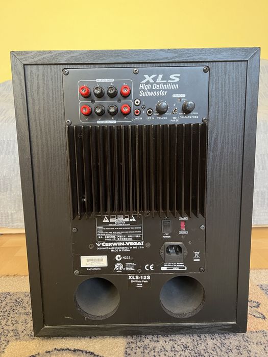 Subwoofer domowy Cerwin Vega XLS-12S 250/350W Bass Reflex