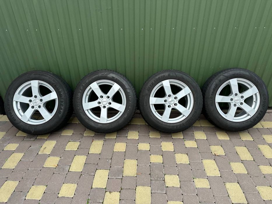 титани/диски R16 Dezent 5*112 VW/Skoda/Audi/Mercedes з шинами (зима)