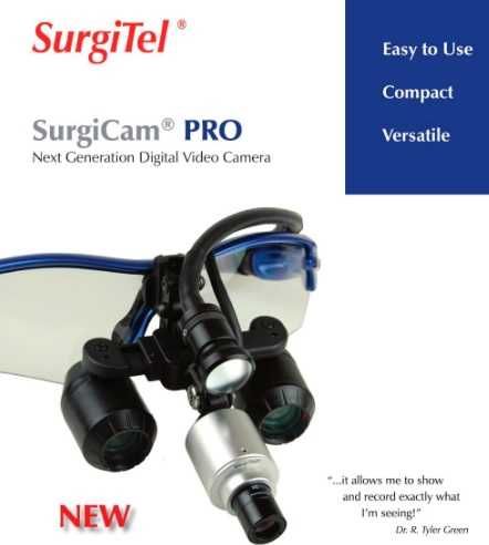 Câmera cirúrgica c/ luz LED SurgiCam Pro - Surgitel - Semi-Nova