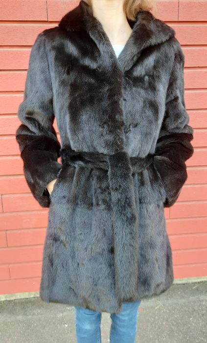 Норкова шуба Kasapis Bros NAFA Mink для автоледі розмір XS - S