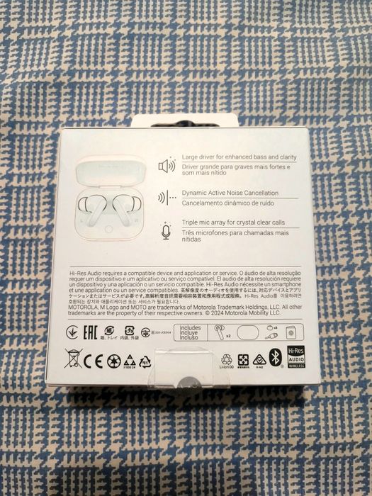 Auriculares Bluetooth True Wireless Motorola Moto Buds - Cor Azul