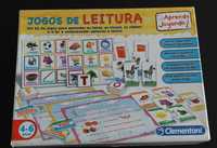 Conjunto jogos puzzles leitura