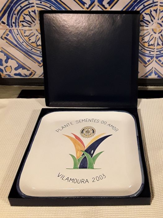 Prato cerâmico Rotary Plante Sementes do Amor, Vilamoura 2003