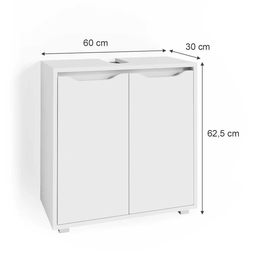 vicco Szafka pod umywalkę Biała 60 x 62,5 cm,