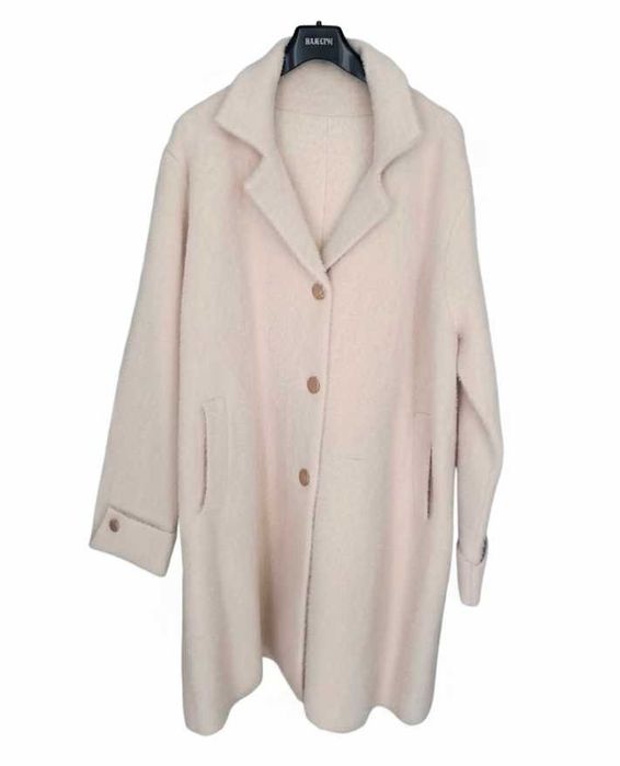 PŁASZCZ dzianinowy z ALPAKI