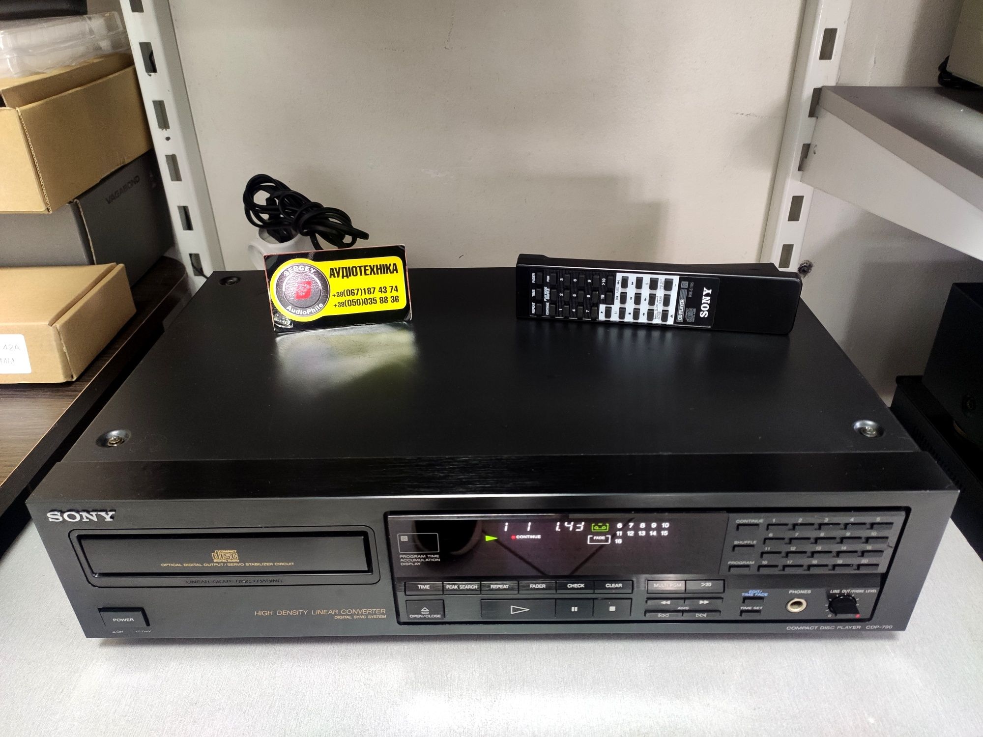 Sony CDP-790. CD Player. ЦАП CXD2552Q. Пульт! JAPAN.