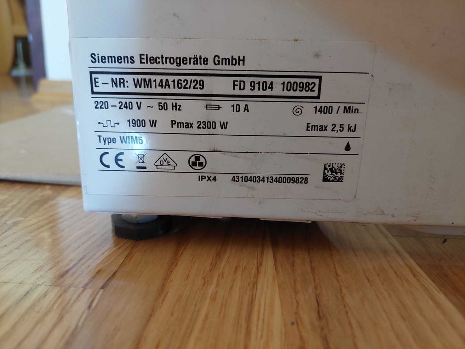 Pralka Siemens e14-16 WM14A162/29 w całości (programator, silnik..)